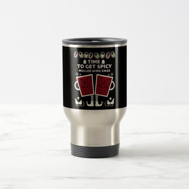 Mug De Voyage Vin rouge de Noël (Centre)
