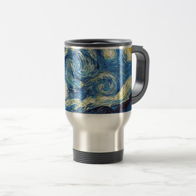 Mug De Voyage Vincent van Gogh - Nuit étoilée, (Devant droit)