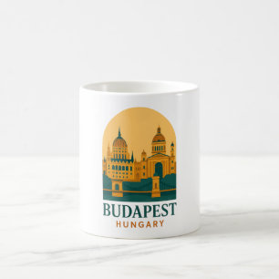 Mug de voyage vintage Budapest Hongrie – Rétro