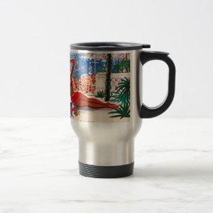 Mug De Voyage Vintage Côte d'Azur Beach Girl