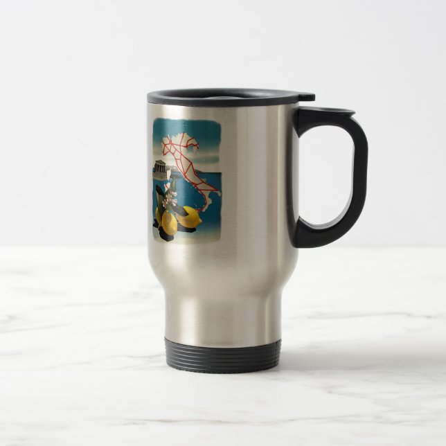 Mug De Voyage Vintage Italie (Droit)