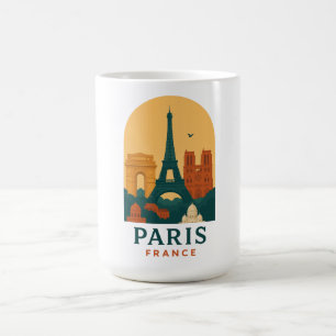 Mug de voyage vintage Paris France – Notre-Dam