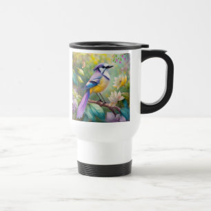 Mug De Voyage Violet Tufted Jay Imaginaire Bird