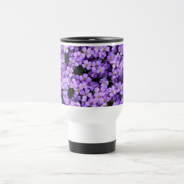 Mug De Voyage Violettes Voyage Mug Violet Fleurs (Centre)