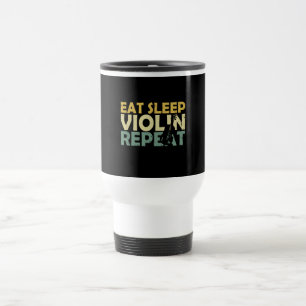 Mug De Voyage Violon Retro