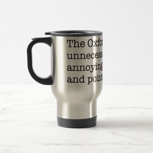 Mug De Voyage Virgule d'Anti-Oxford (Gauche)