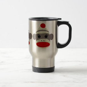 Mug De Voyage Visage de singe de chaussette
