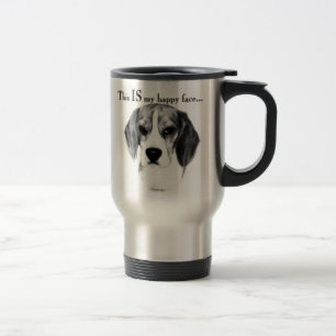 Mug De Voyage Visage heureux de beagle