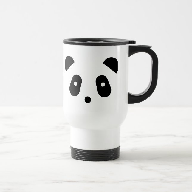 Mug De Voyage Visage mignon de panda de ~ de Kawaii (Droite)