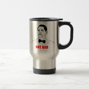 Mug De Voyage Visage non mauvais de rage de meme d'Obama comique