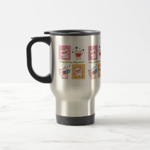 Mug De Voyage visages de citation de cochon