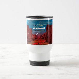 Mug De Voyage Visitez l'affiche vintage de Vénus