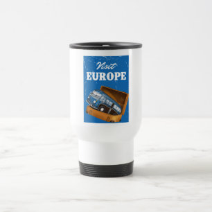 Mug De Voyage Visitez l'Europe impression de vacances vintage.