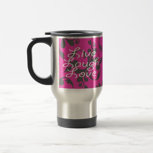 Mug De Voyage Vivent l'amour de rire (Gauche)