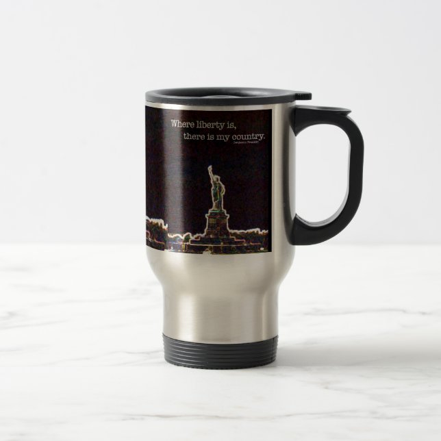Mug De Voyage Vivent longtemps la liberté (Droit)