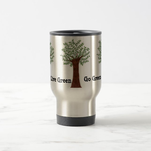 Mug De Voyage Vivez vert, allez vert (Centre)