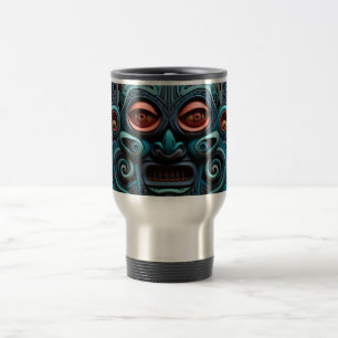 Mug De Voyage Vivid Vibrant Tribal 3D style d'art papier motif