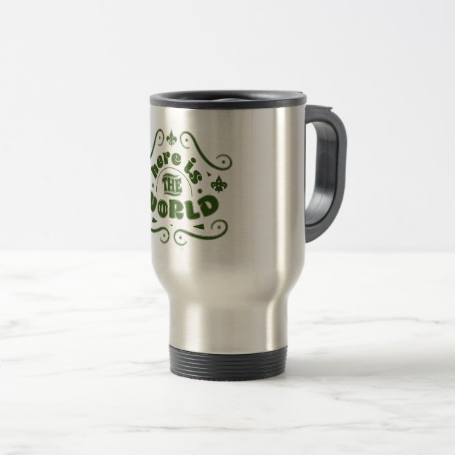 Mug De Voyage Voici le monde (Devant droit)