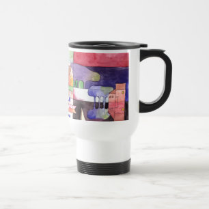 Mug De Voyage VOILE SUR L'EAU Bateau AQUATIQUE Painage