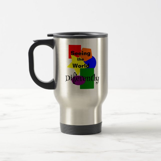 Mug De Voyage Voir le monde différemment (Gauche)