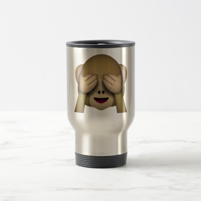 Mug De Voyage Voir No Evil Monkey - Emoji (Centre)