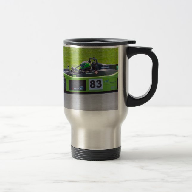 Mug De Voyage Voiture de course simple verte de seater (Droit)