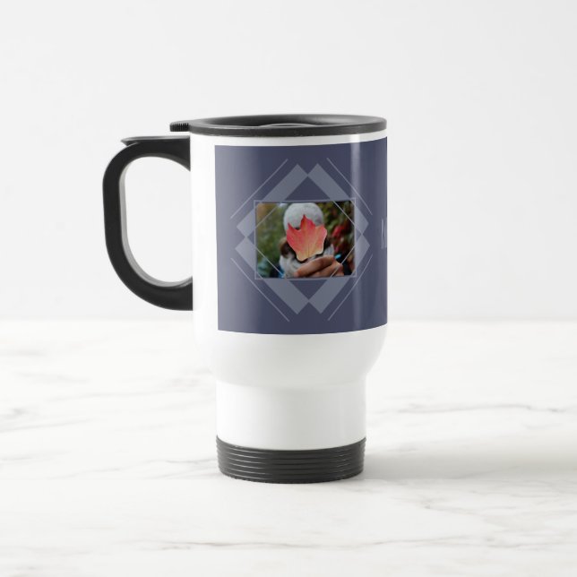 MUG DE VOYAGE VOS 2 PHOTOS & MACHINES MONOGRAMMES (Gauche)
