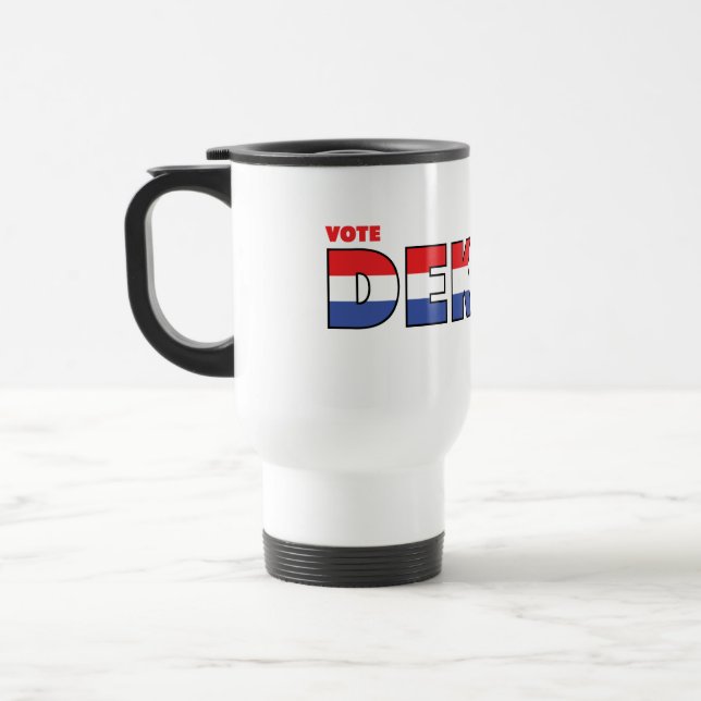 Mug De Voyage Vote Dekker 2010 élections blanc et bleu rouges (Gauche)