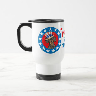 Mug De Voyage Vote pour Dachshund