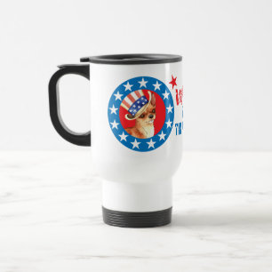 Mug De Voyage Vote pour le chiwawa