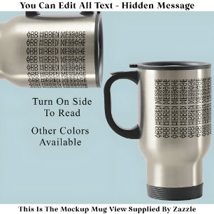 Mug De Voyage Votre message caché personnalisé 149BS Nouveauté