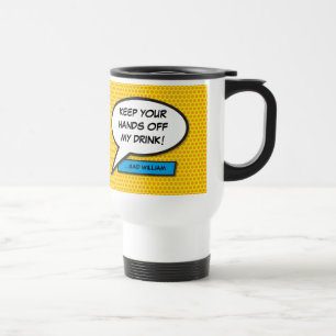 Mug De Voyage Votre message Voix Bubble Amusant Retro Comique Li