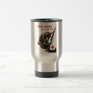 Mug De Voyage Votre sang peut le sauver -- Croix-Rouge