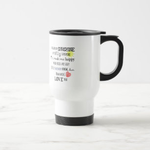 Mug De Voyage Vous êtes ma Sunshine Word Art Typographie