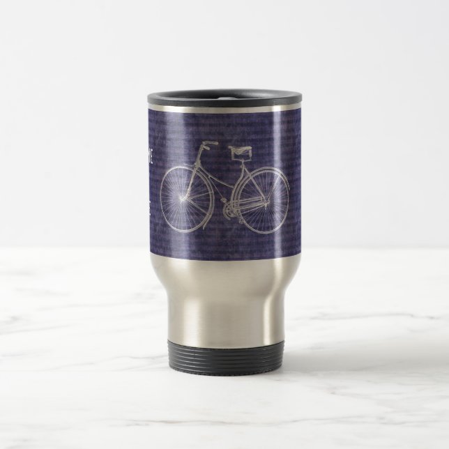 Mug De Voyage Vous plus la bicyclette égale le pourpre antique (Centre)