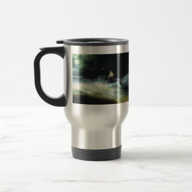 Mug De Voyage Voyage d'Ivan Aivazovsky- de Poseidon par la mer (Gauche)
