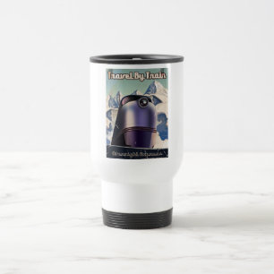 Mug De Voyage Voyage En Train Sci-Fi Art vintage