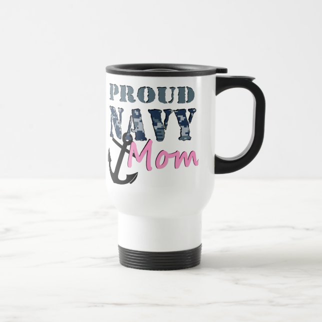 Mug De Voyage Voyage fier de maman de marine (Droite)