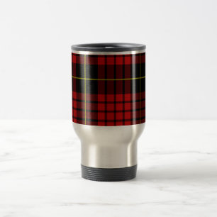 Mug De Voyage Voyage rouge de tartan/tasse de banlieusard
