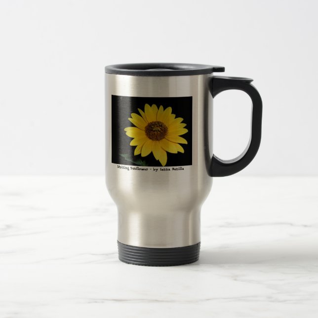 Mug De Voyage Voyage/tasse de banlieusard - tournesol saisissant (Droit)