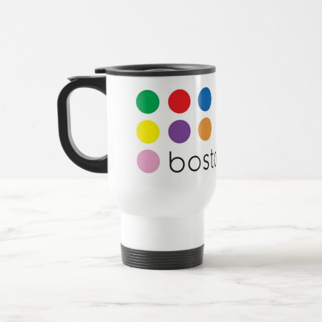 Mug De Voyage Voyageur de blanc de fierté de Boston (Gauche)