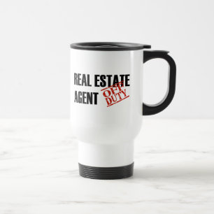 MUG DE VOYAGE VRAI AGENT IMMOBILIER QUI N'EST PAS DE SERVICE