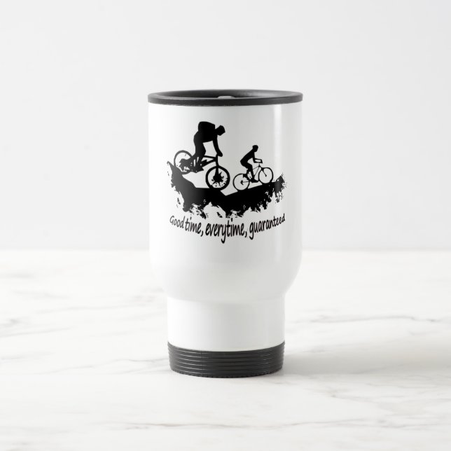 Mug De Voyage VTT Bon Temps Citation Inspirationnelle (Centre)