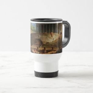 Mug De Voyage Vue de Ripetta par Hubert Robert