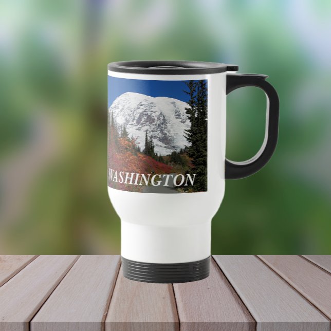 Mug De Voyage Washington State Mount Rainier Paysage (Créateur téléchargé)