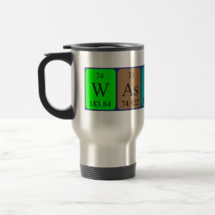 Mug De Voyage Wassue table périodique mot voyage mug