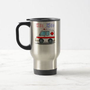 Mug De Voyage Wee Woo Boo Bus Ambulance Funny EMS EMT Parame