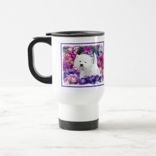 Mug De Voyage West Highland White Terrier Peinture Chien Art