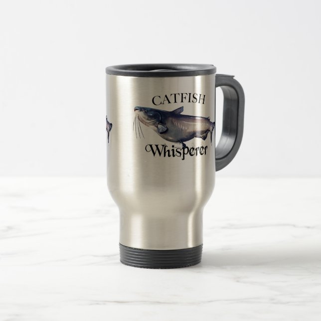 Mug De Voyage Whisperer de poisson (Devant droit)