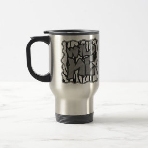 Mug De Voyage Wild Me Tiger noir et blanc